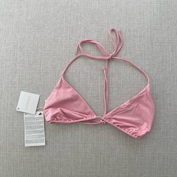 La perla baby pink triangle bikini top - Picture 2 of 4